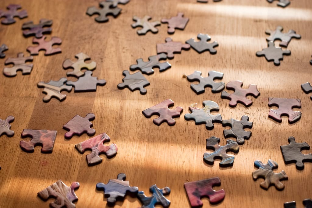 Jigsaw pieces fitting together — giving the model the right context to fit the question